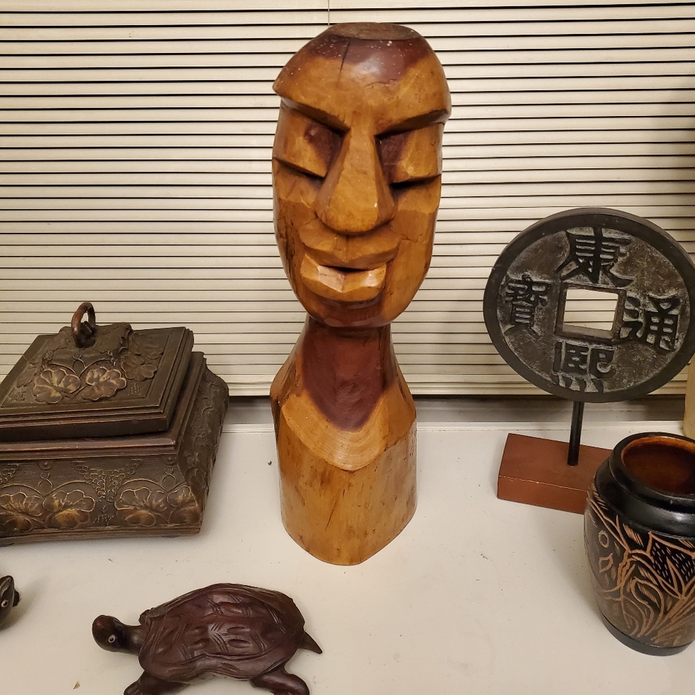 Wooden sculpture from the Caribbean!